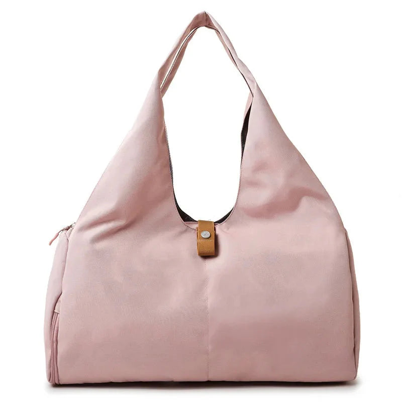 Versatile Waterproof Women’s Sports Bag with Shoe Pocket - Perfect for Yoga, Gym, and Travel