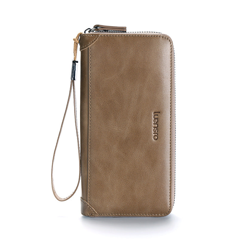 Chic Korean Vintage Leather Clutch Bag - Timeless Elegance for Every Occasion
