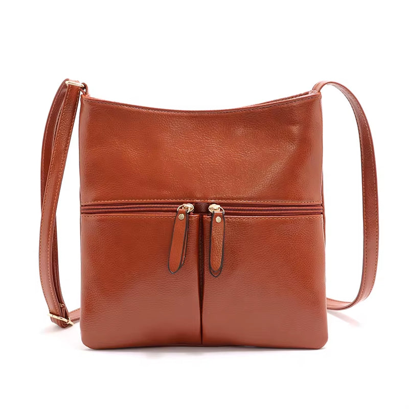 Chic Luxury Leather Shoulder Bags for Women - Designer Flap Messenger & Crossbody Handbags