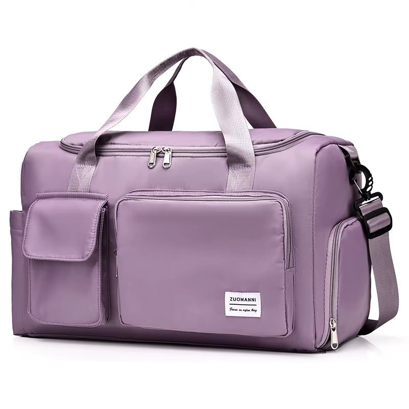 Large Capacity Weekender Duffle Bag with Shoe Compartment - Perfect for Travel & Fitness!