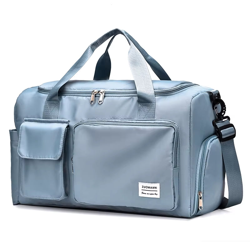 Large Capacity Weekender Duffle Bag with Shoe Compartment - Perfect for Travel & Fitness!