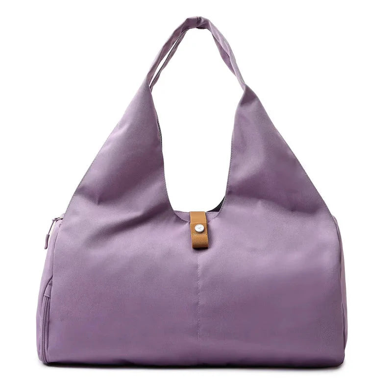 Versatile Waterproof Women’s Sports Bag with Shoe Pocket - Perfect for Yoga, Gym, and Travel