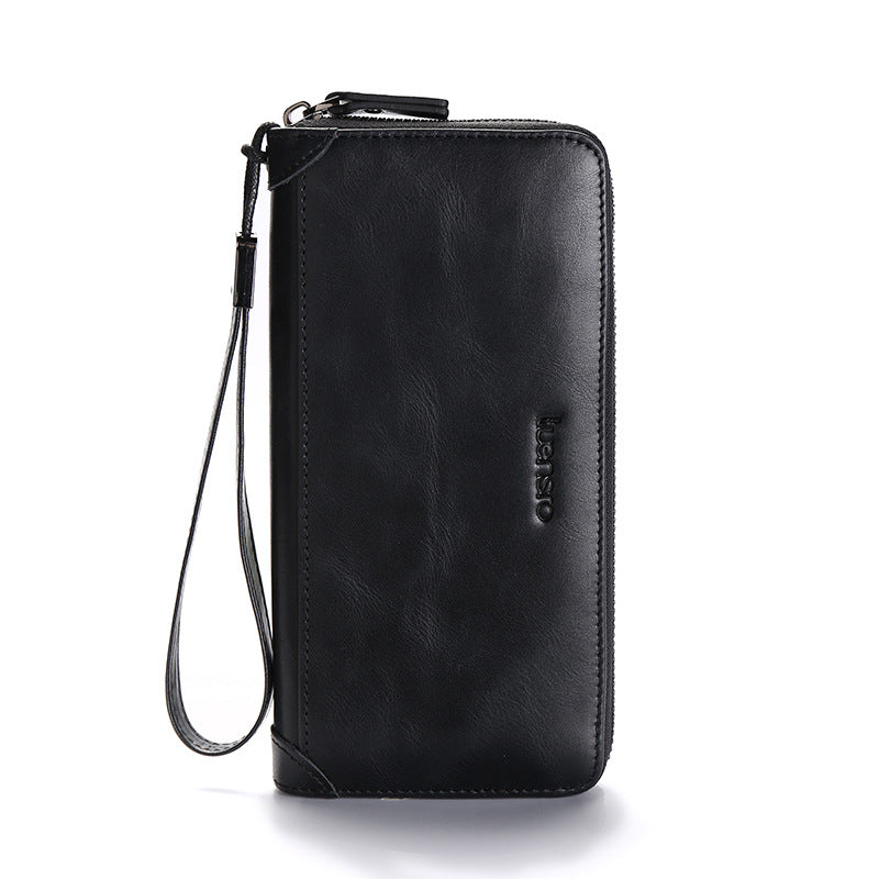 Chic Korean Vintage Leather Clutch Bag - Timeless Elegance for Every Occasion