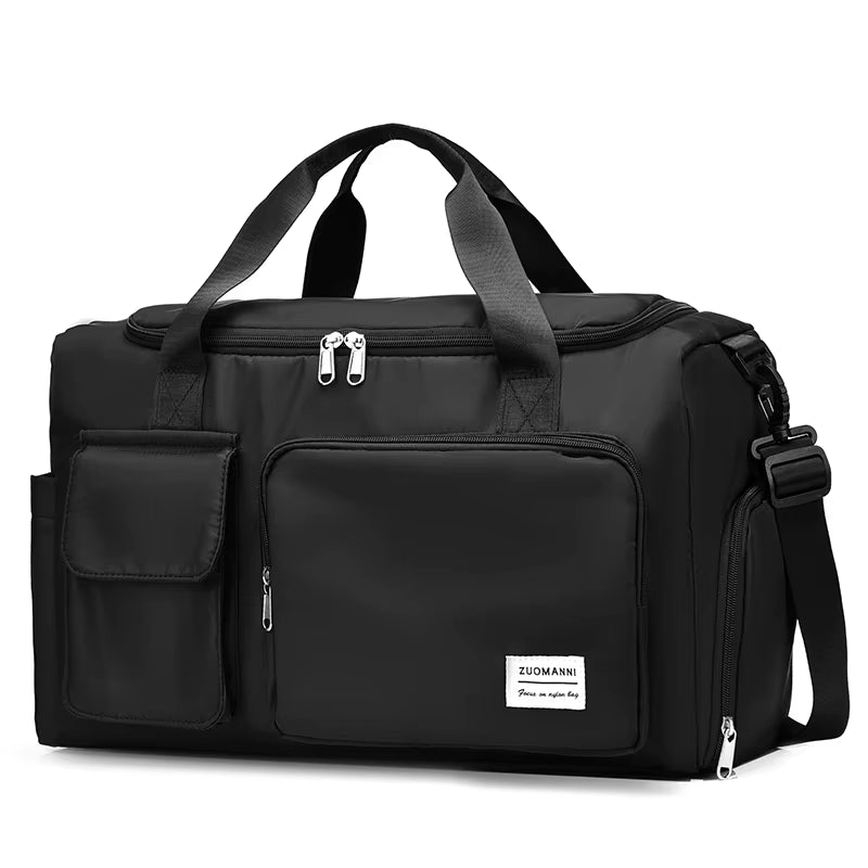 Large Capacity Weekender Duffle Bag with Shoe Compartment - Perfect for Travel & Fitness!