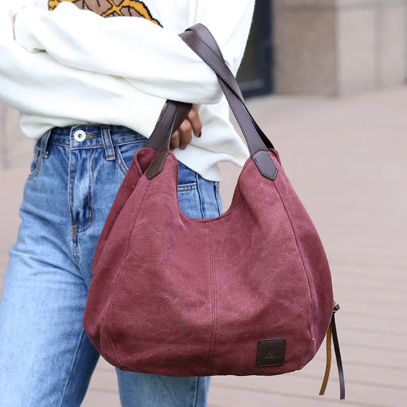 Chic Canvas Tote Bag for Women - Stylish Handbag for Every Occasion